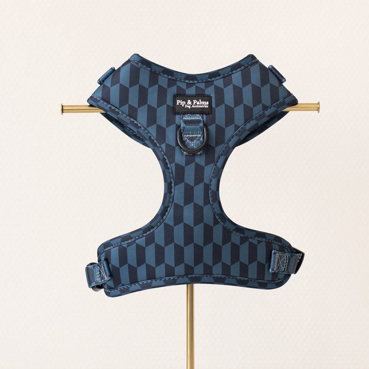 Pip & Palms - Hondenharnas Shades of Blue - Blauw - Maat XXS - Hondentuig - Verstelbaar - Y Tuig Hond - Zachte Voering - voor Kleine honden