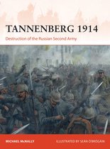 Boek 'Tannenberg 1914' met een schilderij van Duitse soldaten in gevecht.