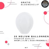 20 x witte helium ballonnen