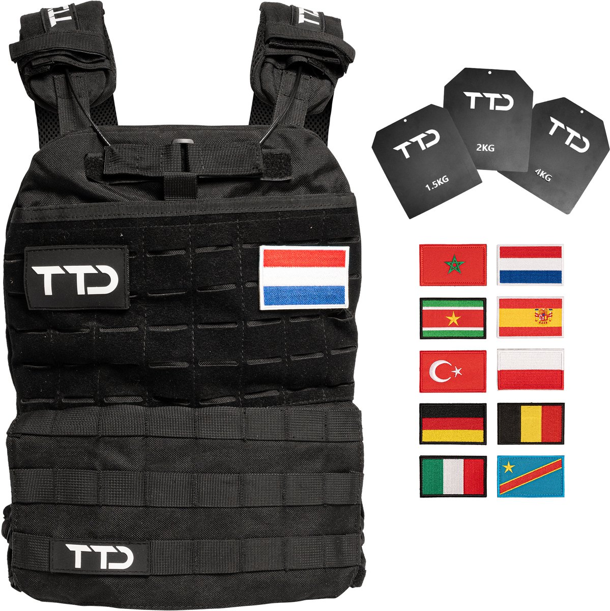 TTD® Verstelbaar Gewichtsvest voor Hardlopen en Fitness - Tot 16.5 kg