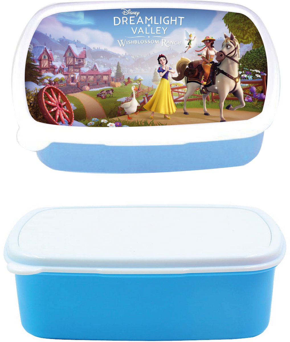 broodtrommel - lunchbox - Dreamlight Valley - blauw - schoolspullen