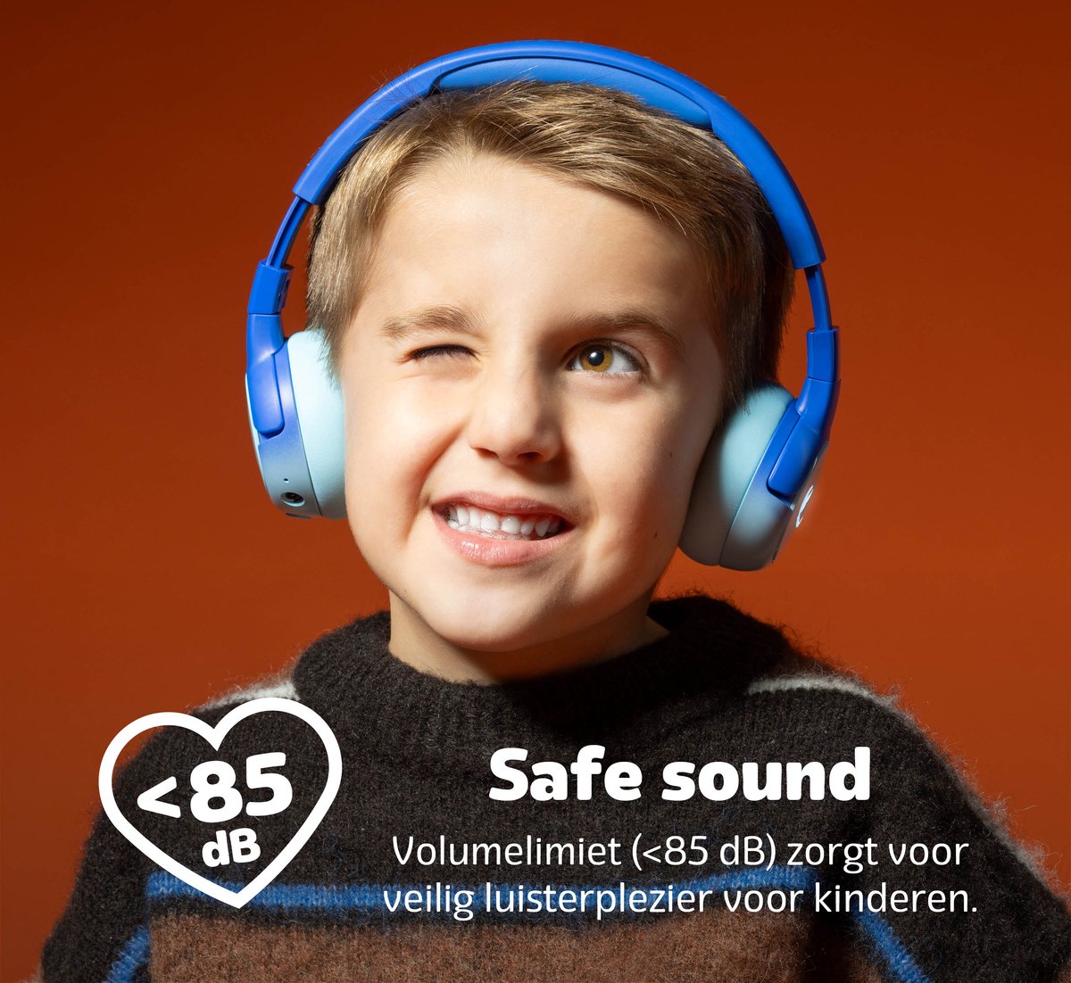 Fresh 'n Rebel Code Junior - Koptelefoon kind - Kinder koptelefoon - Draadloos (Bluetooth) & Bedraad – Inclusief Aux kabel (1m) - Funny Fox – foto 4