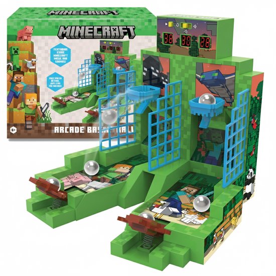 A Ambassador® Minecraft Basketball - Mini Basketbal spel- Arcade - Electronic - 2 spelers - Gezelschap - Automaat - Het grote sinterklaasboek 2025 van Ambassador — afbeelding 3