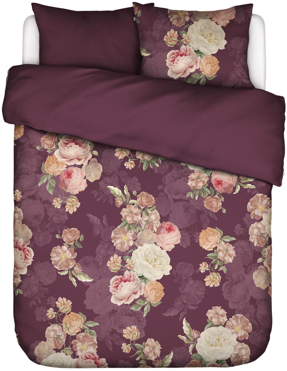 Essenza Orianna Dekbedovertrek Mauve wine - Lits-Jumeaux - 240x200/220 cm