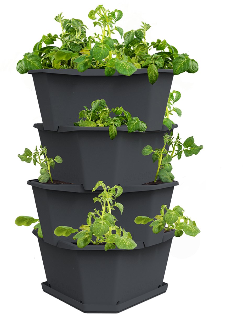 Gusta Garden - Paul Potato - Stapelbare Aardappeltoren - 4 Niveaus