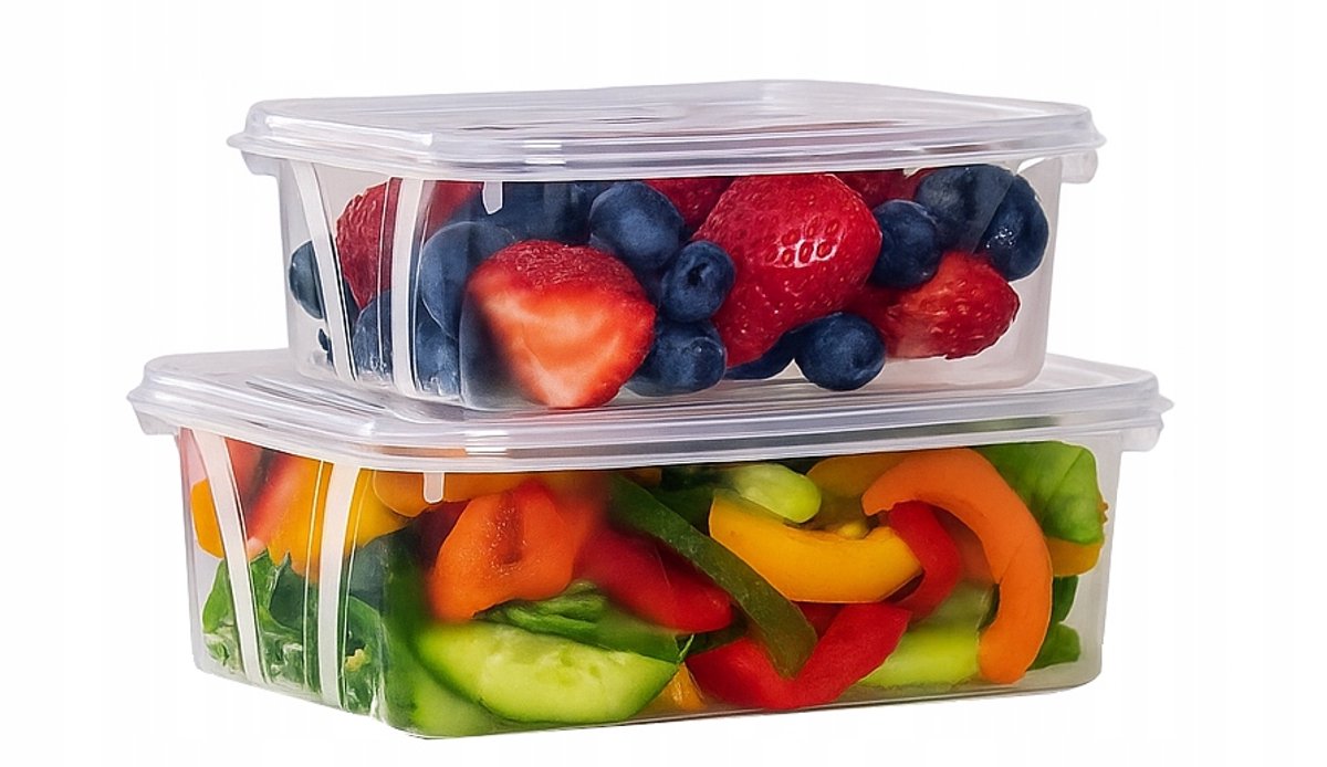Voedselcontainer 1,2L Lunchbox Bewaarbakje Stapelbaar BPA-Vrij