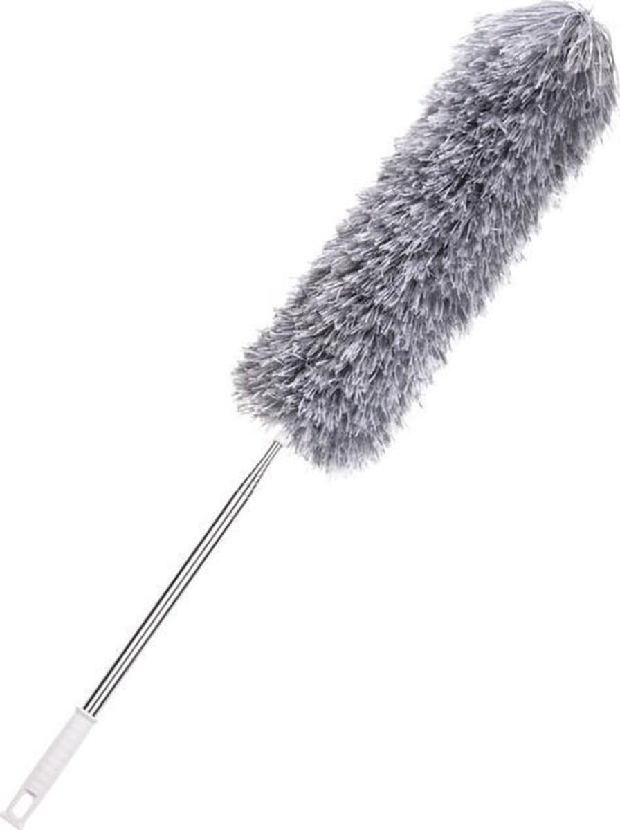 White-Label® Telescopische Plumeau - Ragebol – Uitschuifbaar - Grijs
