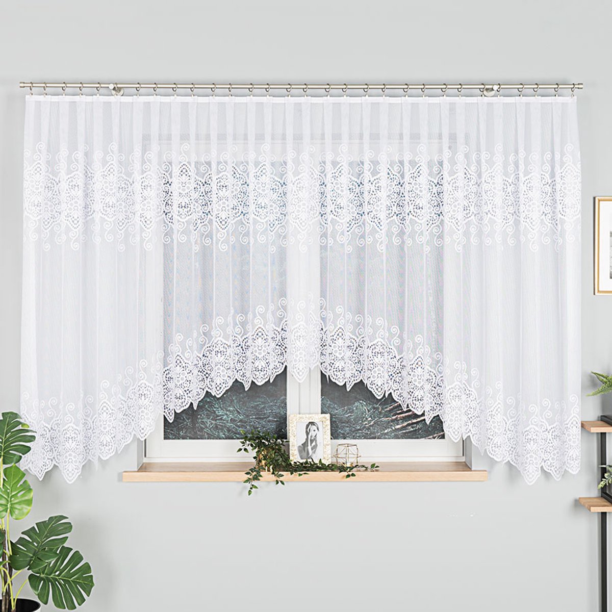 Markizeta CELINA - Gordijn - Wit - 500x160 cm - Elegant