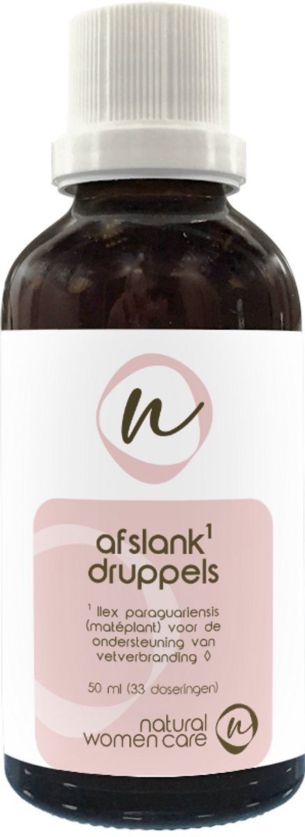 Natural Women Care - Afslankdruppels - Natuurlijke vetverbrander - geeft energie - stimuleert calorieverbranding - kruiden - Vegan - vetverbranding - fatburner - natuurlijk - afvallen - afslank druppels - supplement