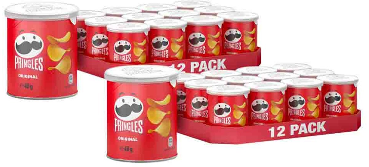Pringles Chips Original - 3 x 12 x 40 gr - Voordeelverpakking