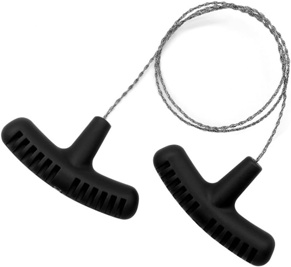 Mini handbediende roestvrijstalen draadzaag- multifunctionele tuin- en kampeerhoutzaag- zwart- 63 cm