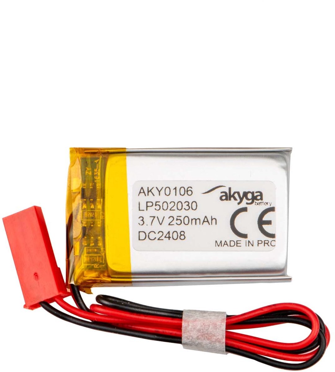 Akyga LP502030 Accupack Batterijgrootte: Speciaal LiPo 3.7 V 250 mAh