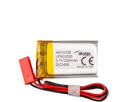 Akyga LP502030 Accupack Batterijgrootte: Speciaal LiPo 3.7 V 250 mAh