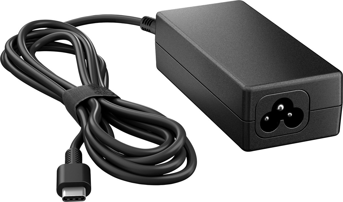 HP 45 Watt AC-adapter Met USB-C Netvoeding - Zwart