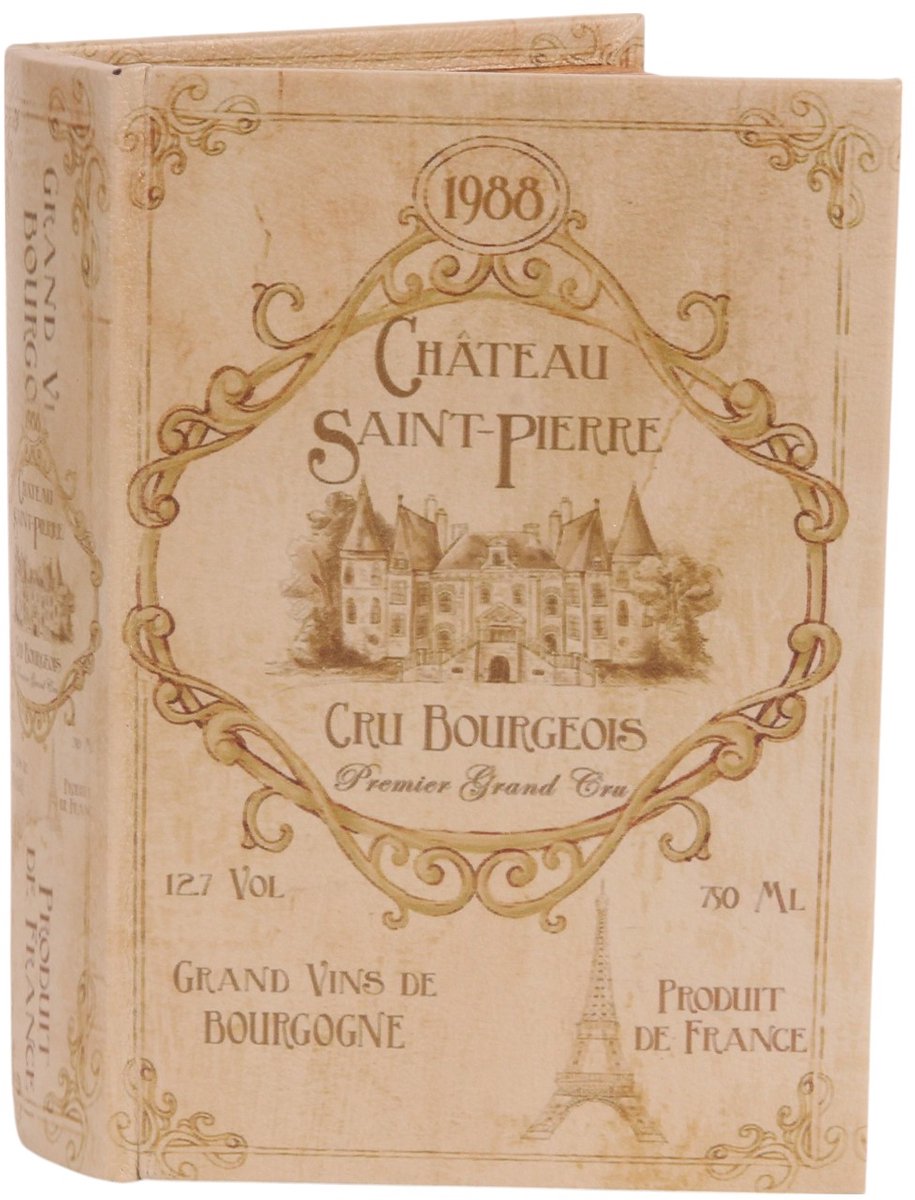 Baroque - Opberger - Opbergboek Château 20 cm - Groen - 20x14x4 - PU Leather