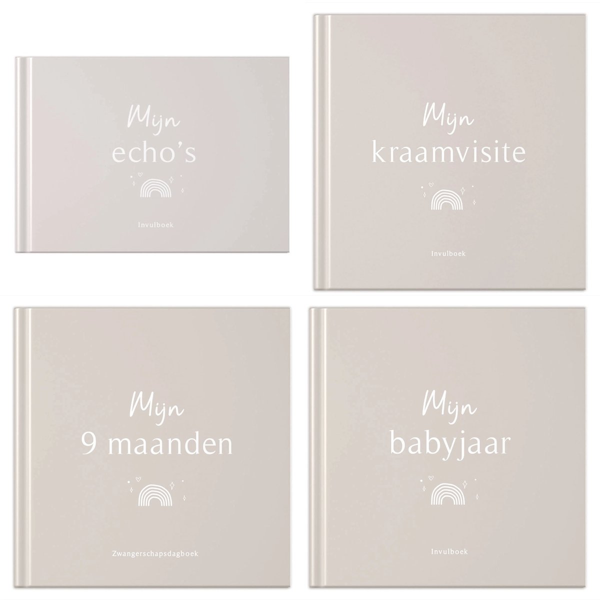 Fyllbooks Invulboeken voordeelset ‘Zwanger’ – Zand