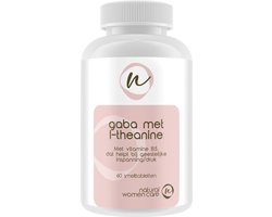 Natural Women Care - Gaba met L-Theanine - Natuurlijke rustbrenger - Verrijkt met L-theanine uit groene thee, Vitamine B5 en Biotine