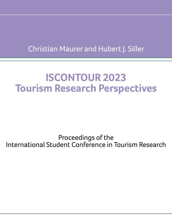 Iscontour 2023 Tourism Research Perspectives - cover