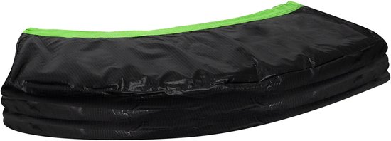 VirtuFit Beschermrand - Trampolinerand - Zwart / Groen - 15 mm dik - Ø183 cm - Beschermrand Trampoline - UV en Waterbestendig PVC