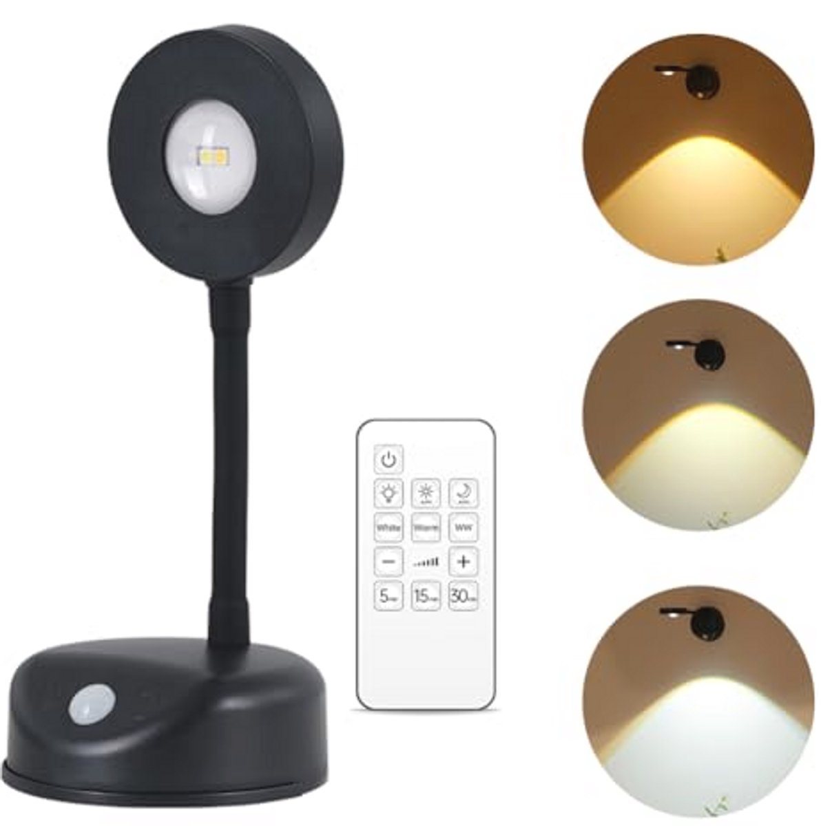 Oplaadbare wandlamp met aanraakbediening en 3 verlichtingsmodi voor woonkamer en slaapkame