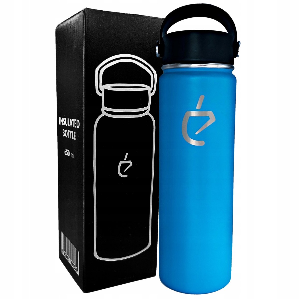 Un Mate Thermosfles Blauw 650ml - RVS Drinkfles