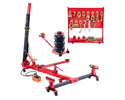 Carrosserie Richtset Auto - Hydraulische Frametrekker en Richter - 6 t Trek/Druk - 3 t Airbag-Krik - 45 MPa Hydraulische Voetpomp - 16-Delig