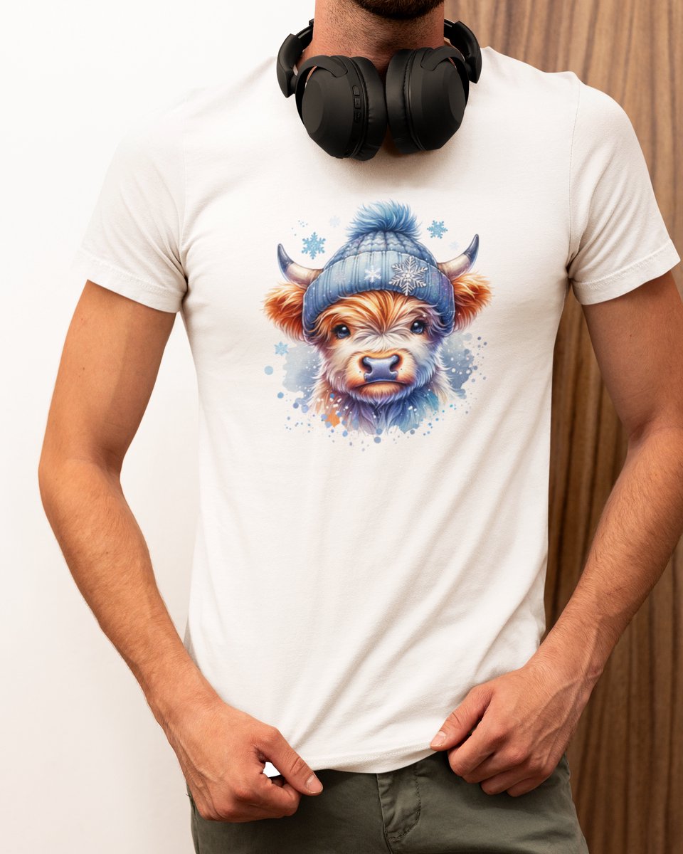 Snowy Highlander Kerst - Kerst T-shirt Wit - Grappig T-shirt - Maat XXL - Kerst Cadeau Mannen - Limited Edition