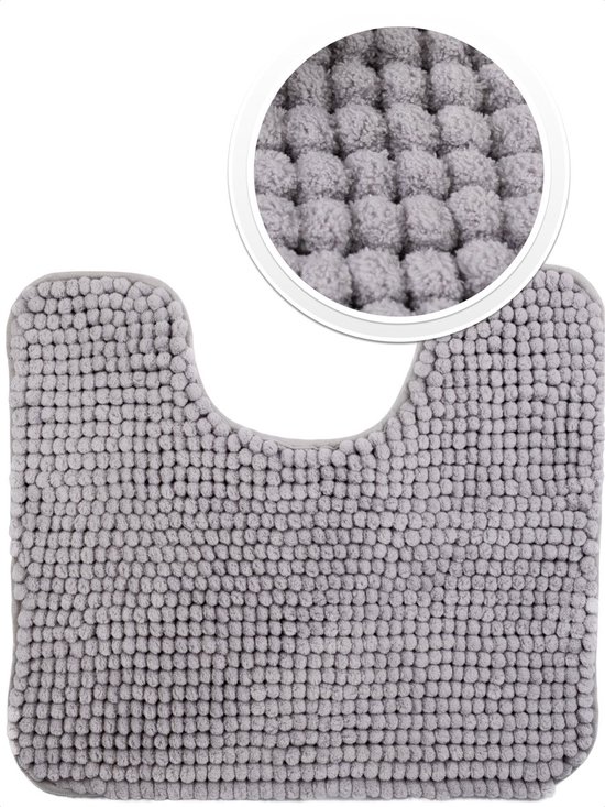 Tapis de Toilettes antidérapant et à séchage rapide - Grijs