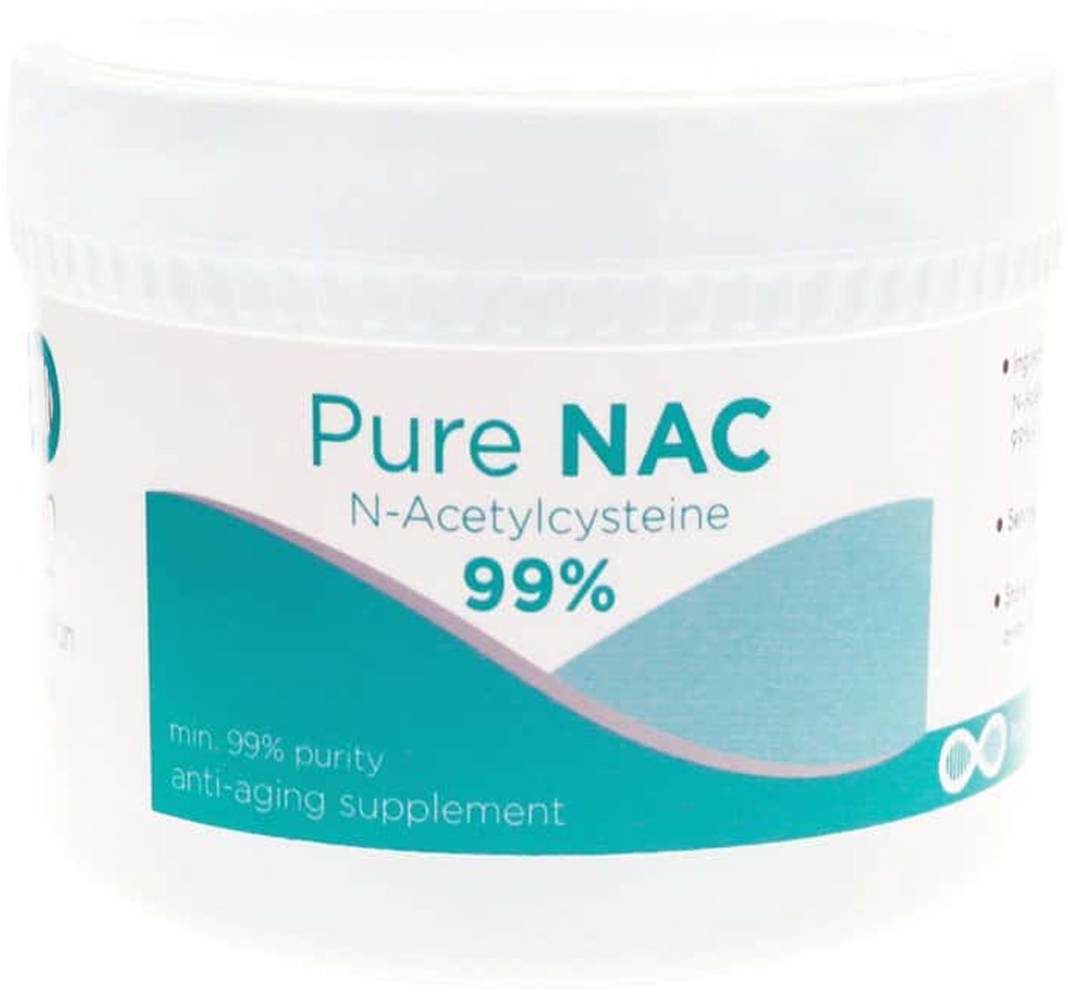 NAC (Hansen) - 100 gram pure poeder (+99%) incl. maatlepel - Maximaal 166 doseringen - Onafhankelijk getest - In Europa gemaakt - Zonder toevoegingen