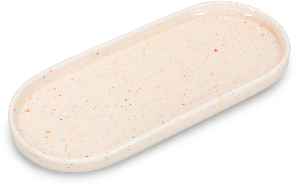 ONA Serveerschaal 20x9cm beige Fika (Set van 4)