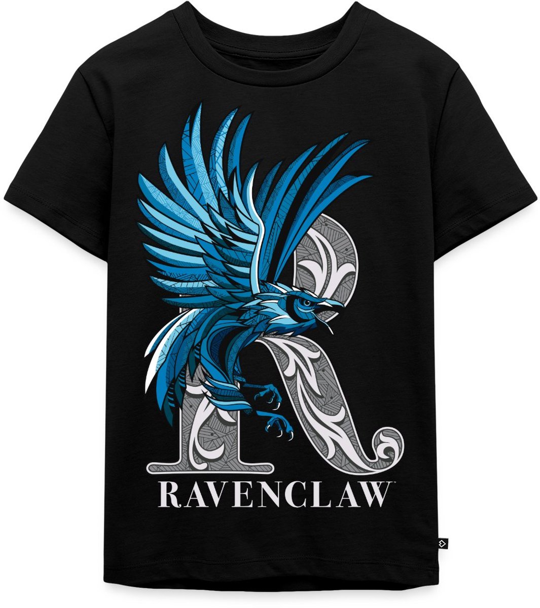 Harry Potter Ravenclaw Coat of Arms Monochrome Premium T Shirt Kinderen