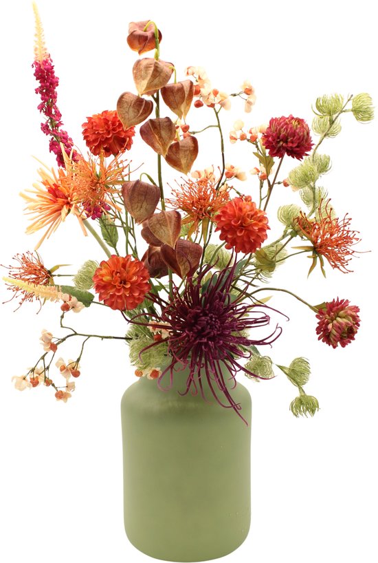 Fleur junkie - fleurs artificielles - soie - cosy - chrysanthème - clématite - fausses fleurs