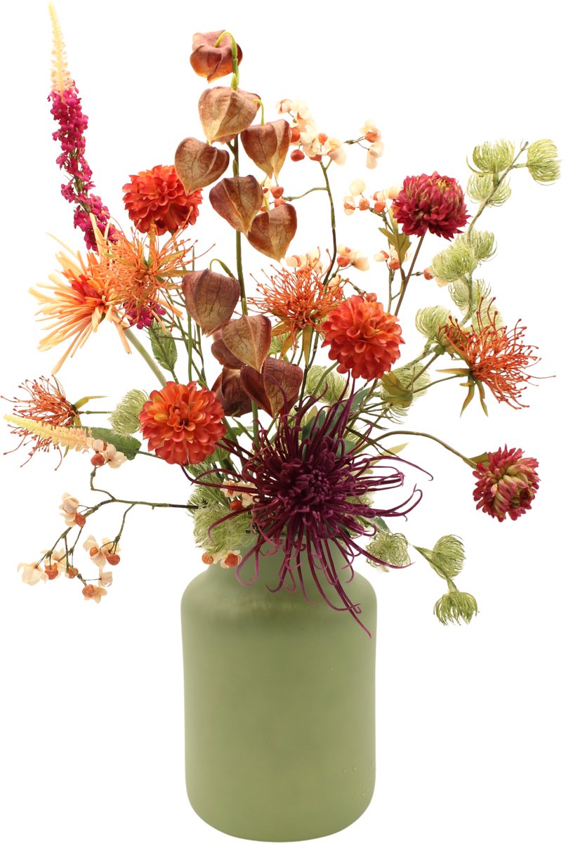 Bloemenjunkie - kunstbloemen - zijden - cosy - chrysant - clematis - nepbloemen