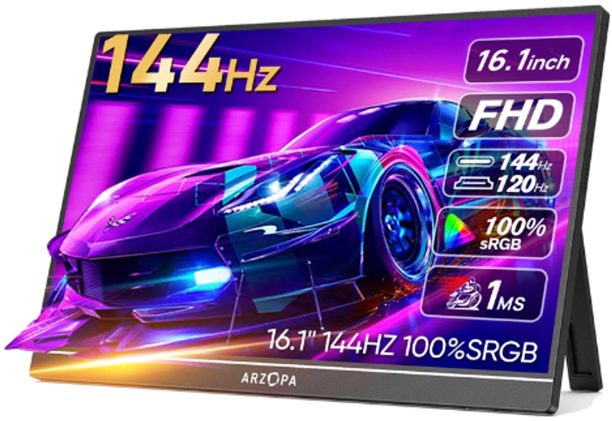 Portable 16,1 Inch Gaming Monitor 144Hz Full HD IPS - Shenzhen Nanqingyan Electronic Commerce Co., - €214,99