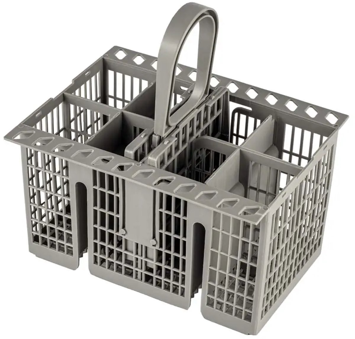 SQOON® Universeel Bestekmand voor Vaatwasser – 8 Vakken – Hittebestendig – Met Inkeping – 210 x 162 x 220 mm - Geschikt voor IKEA, Whirlpool, Bauknecht, Indesit 482000023046 488000386607 C00257140 C00262655 — afbeelding 1