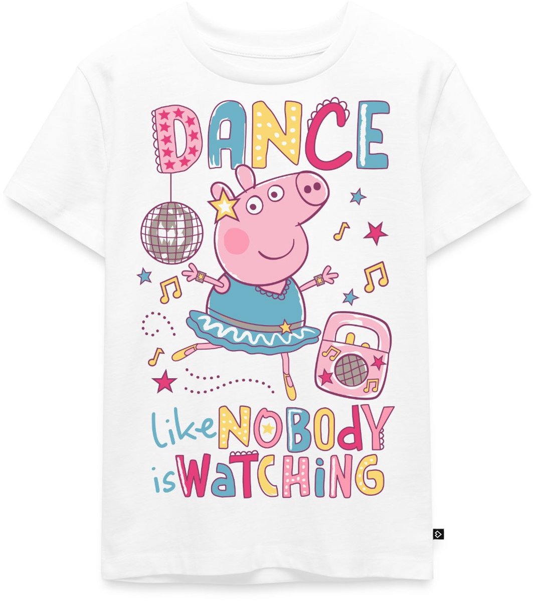 Peppa Pig Dancing Queen Premium T Shirt Kinderen