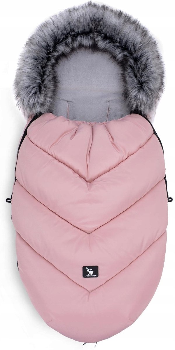 Cottonmoose Moose Babyslaapzak Kinderwagen - Roze, tot 105 cm