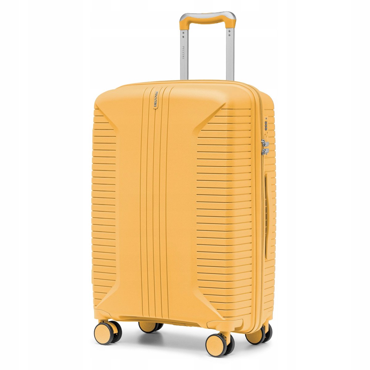 Puccini Berlin koffer M PP Geel 64cm - licht van gewicht en duurzaam
