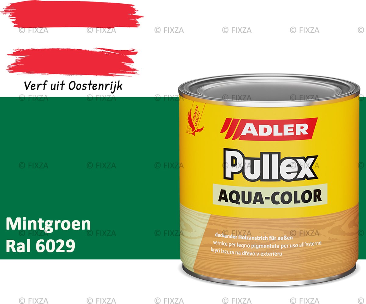 ADLER Pullex Aqua-Color Houtverf Buiten – Mintgroen – 2,5 Liter – Watergedragen houtbescherming voor Buitenhout – Beschermt tegen Schimmel en Algen