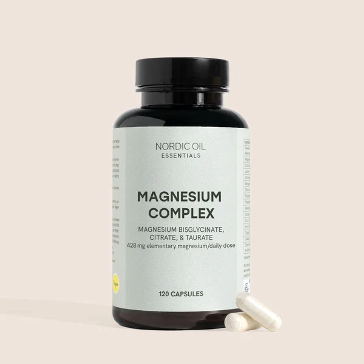 Nordic Oil© - Magnesiumcomplex - 120 Vegan Capsules - 40 dagelijkse dosis