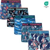 GIANVAGLIA® 5-Pack Heren Boxershorts - Ultra Soft Cotton - Printjes - Ondergoed - Onderbroek - 5071 - Maat L