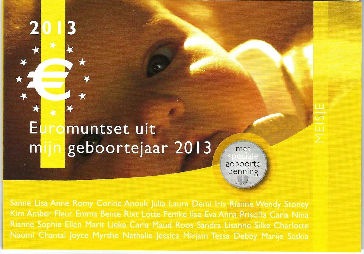 Geboorteset baby meisje 2013