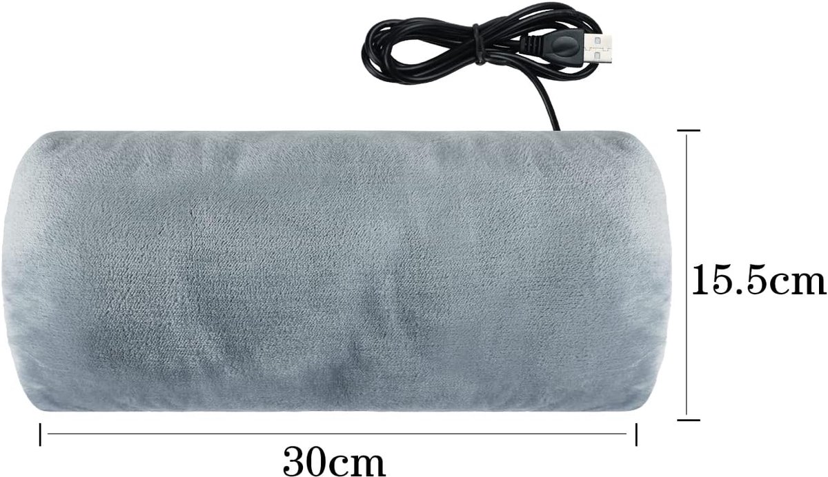 Handwarmer - USB verwarmde handwarmer - Draagbare verwarmde handschoenen - oplaadbare winterwarme handschoenen - zachte voering - elektrische handschoenen met verwarming - handwarmer voor vrouwen en mannen - grijs — cadeau in Gadgets - foto 6