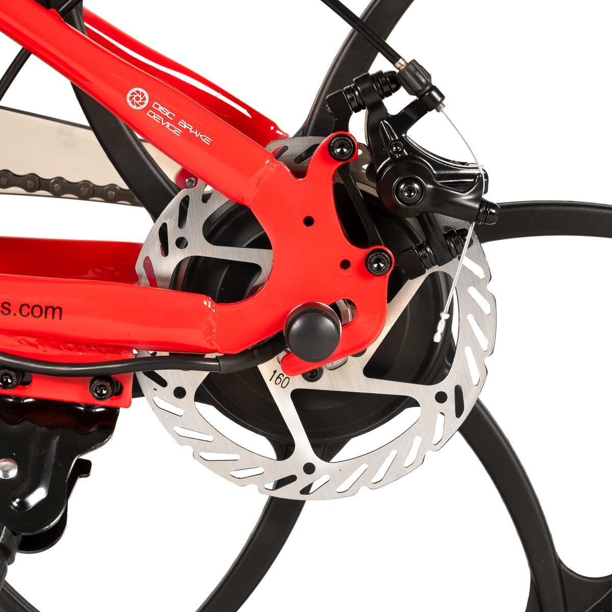 JOYSTAR Elektrische Fiets E-Bike – 20 Inch – Voor Kinderen/Tieners – 250W Motor – 1 Versnelling – Spaakwiel – Mechanische Schijfremmen - Rood - Geschikt voor buitenactiviteiten in de lente – foto 4