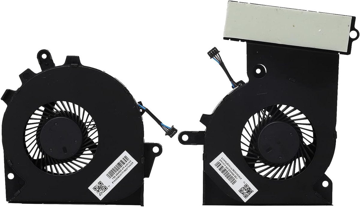 EGoods - 2 Stuks CPU-ventilator voor OMEN laptop, Geschikt voor OMEN 15‑ce/17‑an, Eenvoudig Te Vervangen, Snelle Installatie.