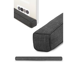 Beautissu Levante - Tochtstopper Deur 90 cm - Energiebesparende Koudeblokker Tochtstrip Voor Ramen & Deuren - Tochtrol Donkergrijs Stof