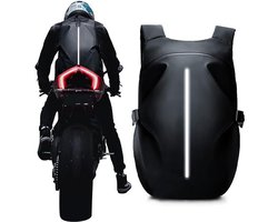 Motor Rugzak Waterdicht - Helm Rugzak met Groot Vak - Reflecterend - Reisrugzak voor Motorfiets