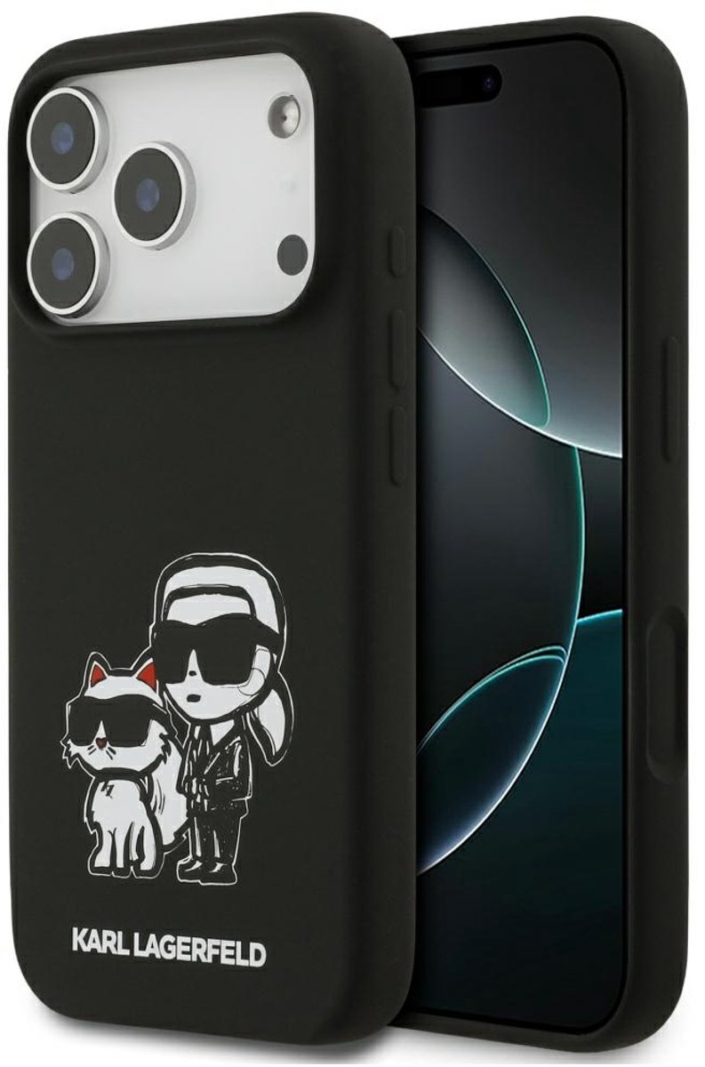 Karl Lagerfeld Case Silicone K&C Sketch & Logo Magsafe Voor Iphone 17 Pro