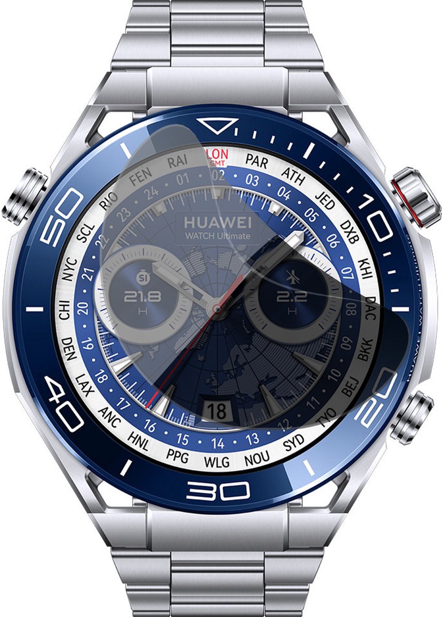 Privacy Screenprotector geschikt voor Huawei Watch Ultimate - 1x FlexGuard Screen Protector