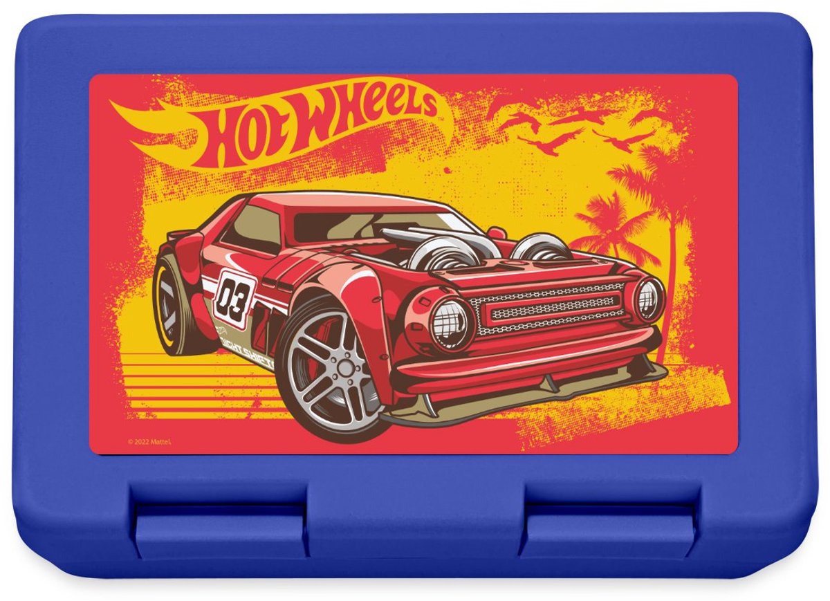 Hot Wheels Coole Auto Op Het Strand Broodtrommel Lunchbox